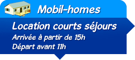 Location mobil-home week-end
