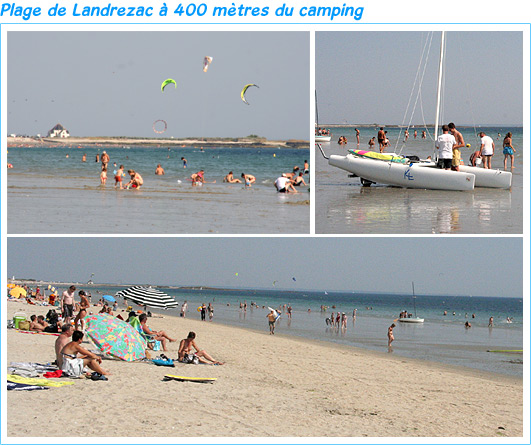 Plage de Landrezac, camping bretagne sud