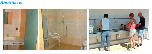 Sanitaires au camping les Mouettes morbihan 56